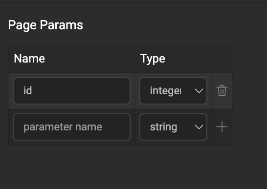 Page Params